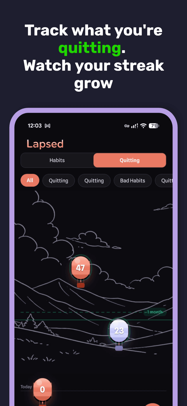 Lapsed app screenshot 4