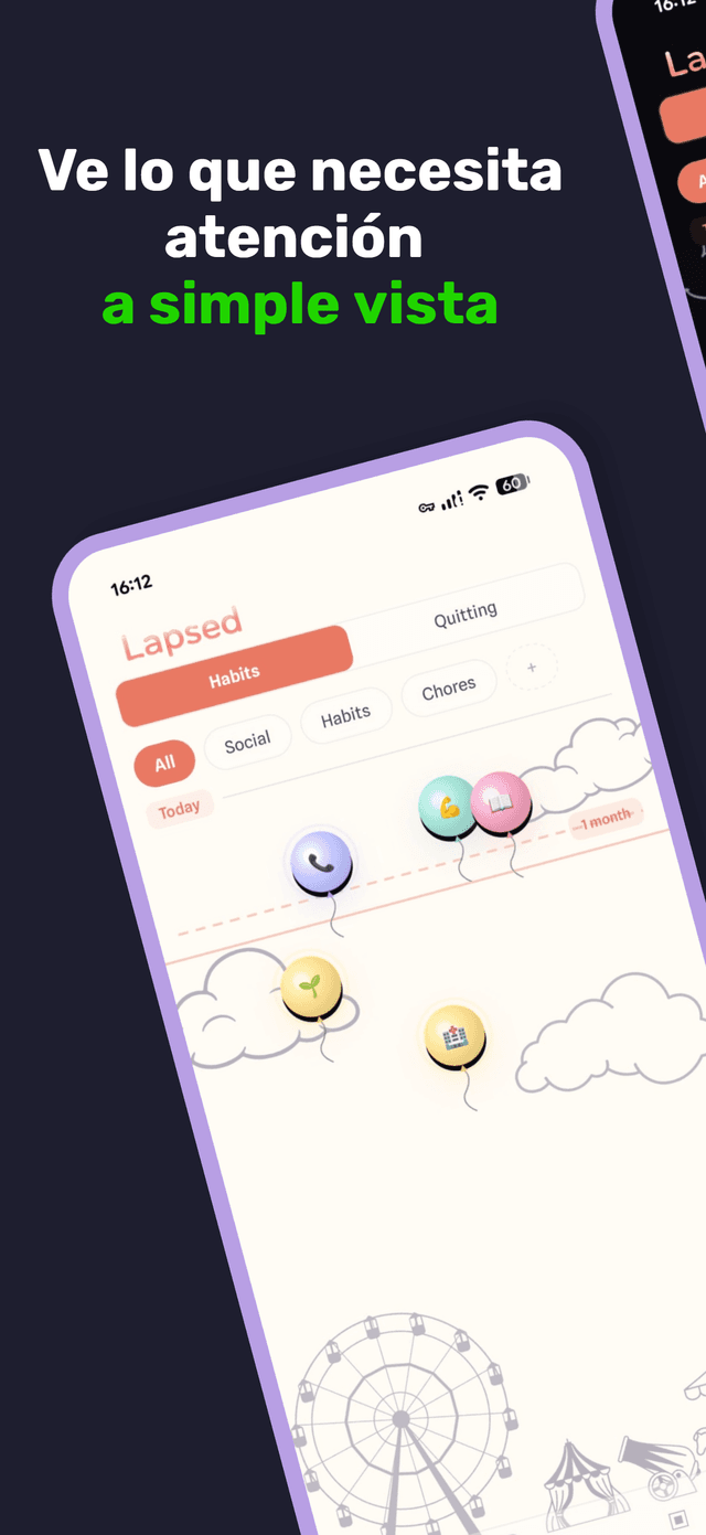 Lapsed app screenshot 1